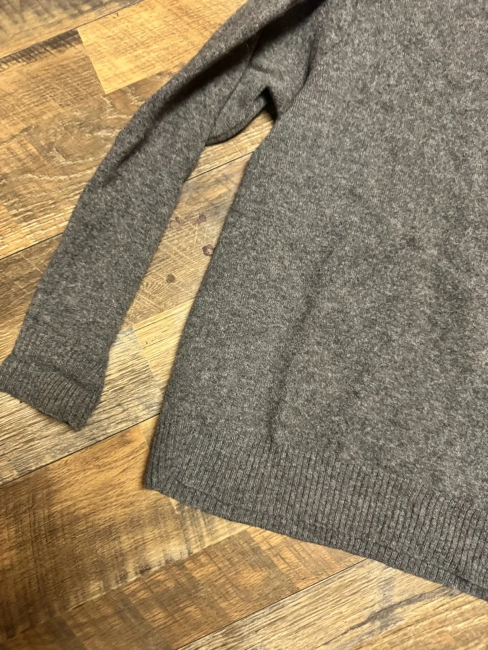 Ralph Lauren Charcoal Lambswool Crewneck Sweater with Polo Logo - Picture 4 of 9